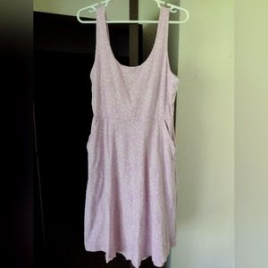Blush Floral Organic Cotton Dress with open back